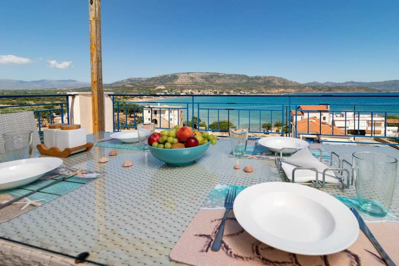 Seaview Flat Steps To The Beach Karavostasi  Dış mekan fotoğraf