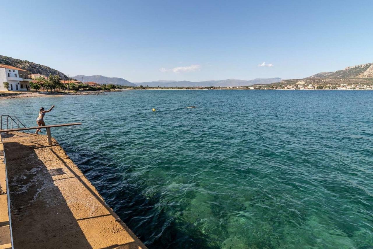 Seaview Flat Steps To The Beach Karavostasi  Dış mekan fotoğraf